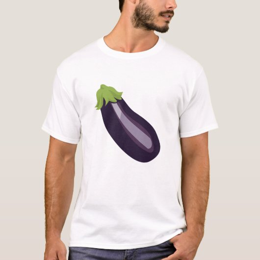 Eggplant Emoji T-shirt (Voorkant)