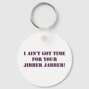 Eggplant Jibber Jabber Sleutelhanger