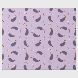 eggplant kermas cadeaupapier