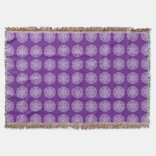 Eggplant Mandala Deken (Voorkant)