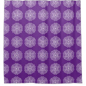 Eggplant Mandala Douchegordijn (Voorkant)