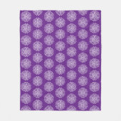 Eggplant Mandala Fleece Deken (Voorkant)