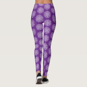 Eggplant Mandala Leggings (Achterkant)