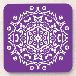 Eggplant Mandala Onderzetter