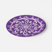 Eggplant Mandala Papieren Bordje (Gekanteld)