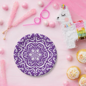 Eggplant Mandala Papieren Bordje (Feest)