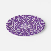 Eggplant Mandala Papieren Bordje (Gekanteld)