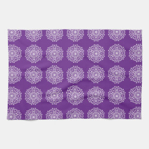 Eggplant Mandala Theedoek