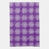 Eggplant Mandala Theedoek (Verticaal)