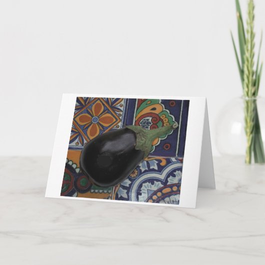 Eggplant on Tiles Kaart (Voorkant)