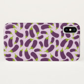 Eggplant Paars plantaardig ontwerp Case-Mate iPhone Case (Achterkant (horizontaal))