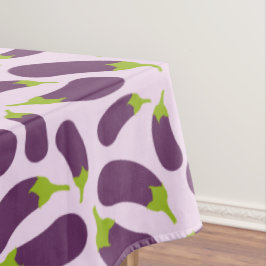 Eggplant Paars plantaardig ontwerp Tafelkleed
