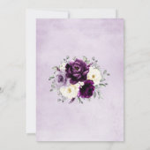 Eggplant Paars Plum Ivory White Boho We zijn nog s Kaart (Achterkant)