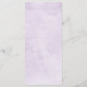 Eggplant Paars Plum Ivory White Floral Weddenschap Menu (Achterkant)