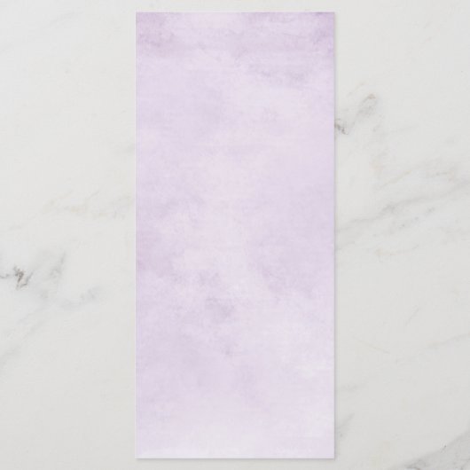 Eggplant Paars Plum Ivory White Floral Weddenschap Menu (Achterkant)