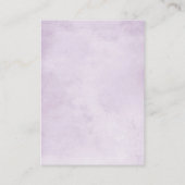 Eggplant Paars Plum Ivory White Floral Wedding Informatiekaartje (Achterkant)