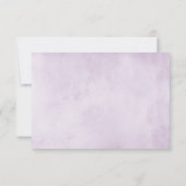 Eggplant Paars Plum Ivory White Floral Wedding RSVP Kaartje (Achterkant)