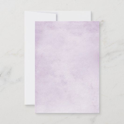 Eggplant Paars Plum Ivory White Floral Wedding RSVP Kaartje (Achterkant)