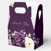 Eggplant Paars Plum Ivory White Vrijgezellenfeest Bedankdoosjes (Geopend)