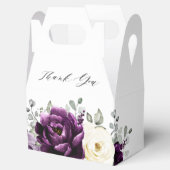 Eggplant Paars Plum Ivory White Vrijgezellenfeest Bedankdoosjes (Geopend)