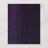 Eggplant Paarse Modern Boho Wedding Menu (Achterkant)