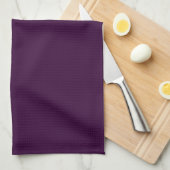 Eggplant Paarse Twill Kitchen Dish Towel Theedoek (Quarter Fold)