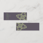 Eggplant Pattern Mini Visitekaartje (Voorkant / Achterkant)