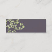 Eggplant Pattern Mini Visitekaartje (Achterkant)