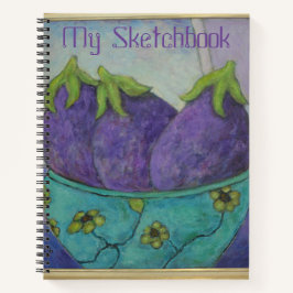 Eggplant Schilder Sketchbook Notitieboek
