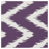 Eggplant Southern Cottage Chevrons Stof (Close Up)