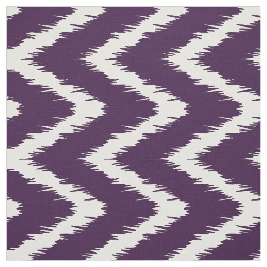 Eggplant Southern Cottage Chevrons Stof (Swatch)