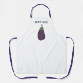 Eggplant Vector Apron Schort (Voorkant)