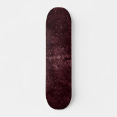 Eggplant Velvet Damask | Plum Paars Grunge Floral Persoonlijk Skateboard (Voorkant)