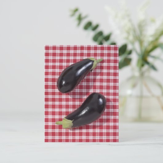 Eggplanten Briefkaart (Staand voorkant)