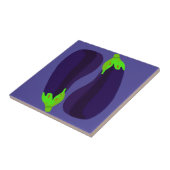 Eggplanten Tegeltje (Zijkant)