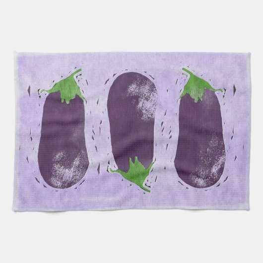 Eggplanten Theedoek (Horizontaal)