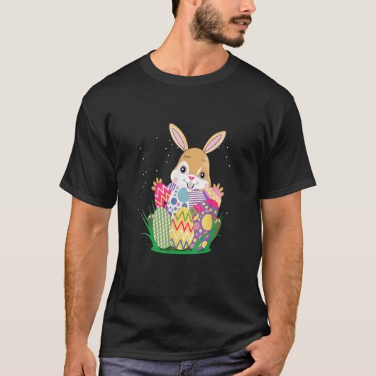 Eggriet voor paaskonijnenkonijn - schimmeldieroost t-shirt (Voorkant)