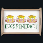 Eggs Benedict Breakfast Brunch Housewarming Gift Dienblad<br><div class="desc">Het ontwerp is voorzien van een originele markeringsteken voor heerlijk eitje, met ham, gebleekt ei, hollandaise saus en chives. Een diner ontbijt klassieker, ideaal voor je favoriete chef- of foodie! Zie je niet wat je zoekt? Hulp nodig bij aanpassingen? Klik "contact deze ontwerper"om iets te hebben enkel voor u wordt...</div>