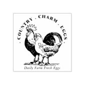Eggs Carton Family Boerderij Land Handtekening Rubberstempel (Afrduk)