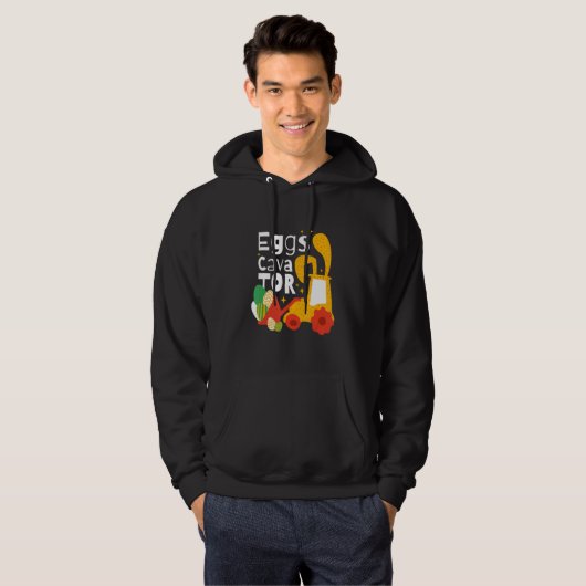 Eggs Cavator Egg  Construction Enthusiasts Alike C Hoodie (Voorkant volledig)