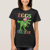 Eggs Cellent Easter Rex Dinosaur Bunny Kids Dino B T-shirt (Voorkant)