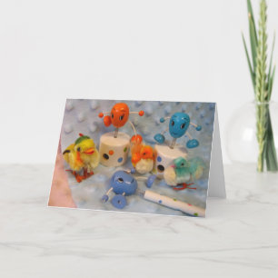 Eggs & Chicks Easter Card Feestdagen Kaart
