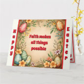 Eggs Easter  trendy Collectie Kaart (Gele Bloem)