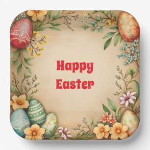 Eggs Easter trendy Collectie Papieren Bordje