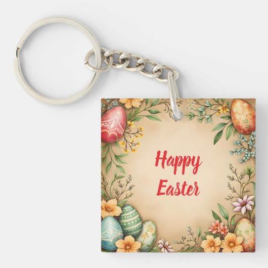 Eggs Easter trendy Collectie Sleutelhanger (Voorkant)