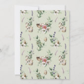 Eggs & Feathers Green Nesting Party Baby shower Kaart (Achterkant)