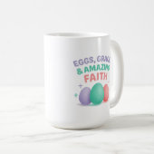 Eggs, Grace & Amazing Faith Easter 2026 Koffiemok (Voorkant rechts)