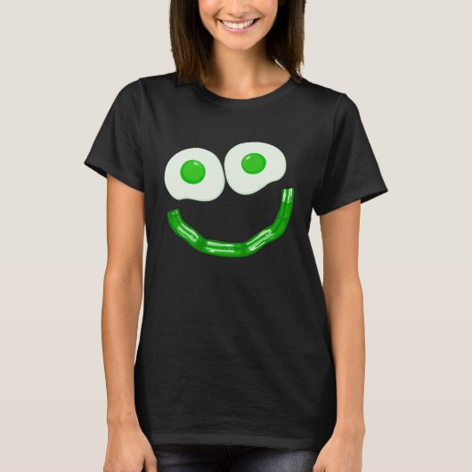 Eggs Ham Smile Face Brunch Breakfast Costume St Pa T-shirt (Voorkant)