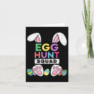 Eggs Hunt Squad Shirt Jacht Seizoen Grappig Pasen Kaart