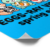 Eggs-Ray lente-editie grappige Rad Tech Pasen Poster (Hoek)